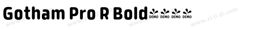Gotham Pro R Bold字体转换